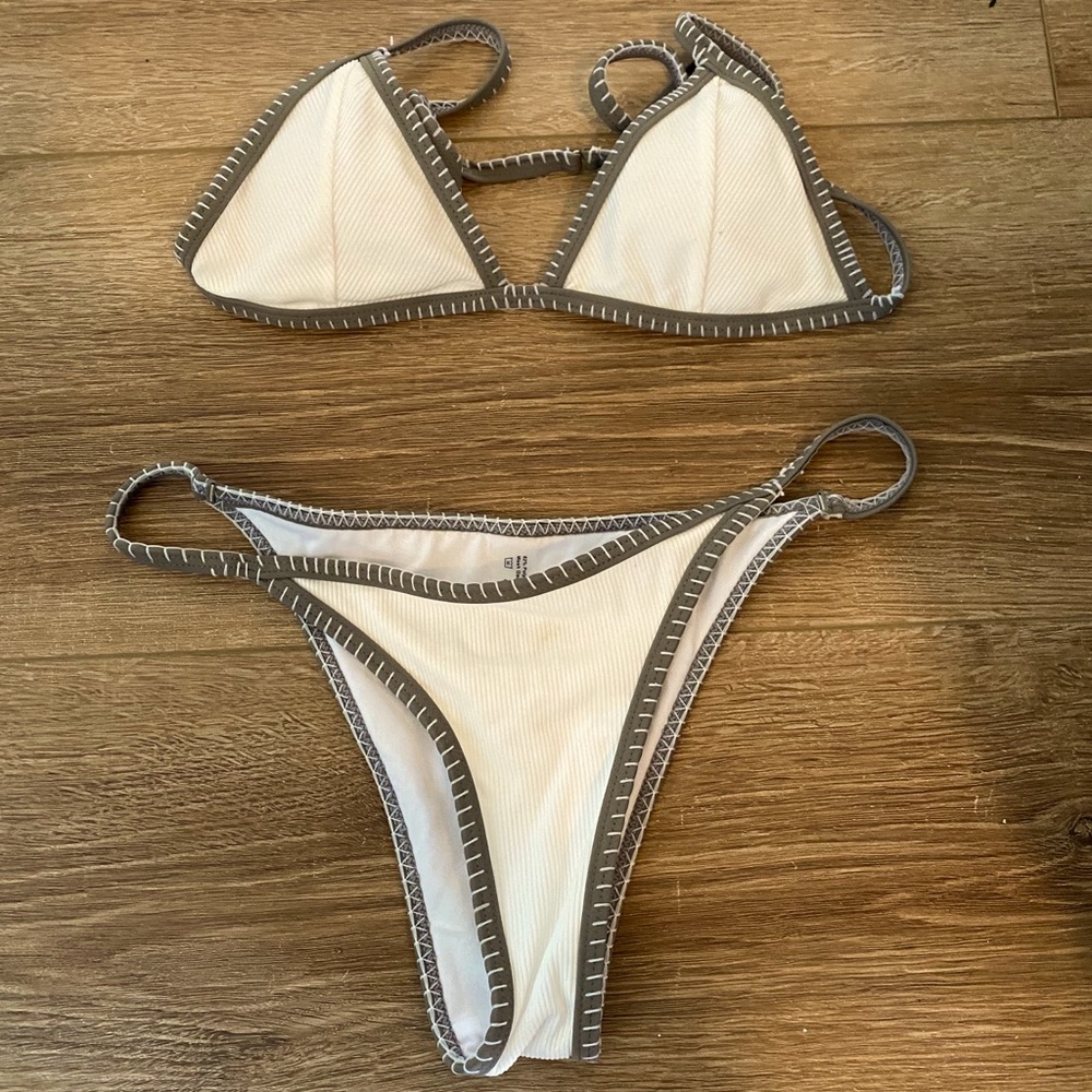SHEIN white swimming suit